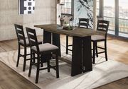 Industrial khaki and black counter-height table main photo