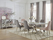 Antoine (Silver) Stainless steel, polished to a chrome finish dining table
