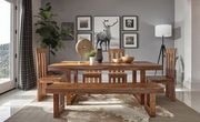 Dining table in solid sheesham wood main photo