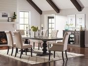 Traditional antique noir dining table main photo