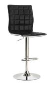 Adjustable bar stool in black