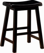 CS019 Transitional black counter-height stool