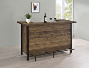 Rustic front bar unit finished in a rustic oak main photo