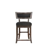 Rustic black counter-height dining chair main photo