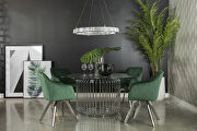 Art deco design with a beautiful cage shaped table base dining table main photo