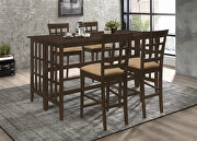 Transitional counter height dining table asian wood main photo