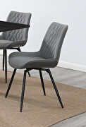 Swivel dining chair in gray main photo