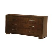 6 Drawer Dresser in cappuccino