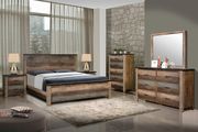 Sembene bedroom rustic antique multi-color eastern king bed main photo