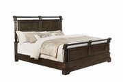 Traditional heirloom brown eastern king bed main photo