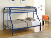 Morgan II (Blue) Morgan  twin-over-full blue bunk bed