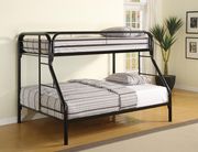 Morgan II (Black) Morgan  twin-over-full black bunk bed