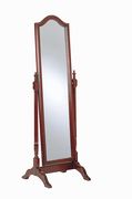 Traditional red brown floor mirror main photo