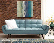 Caufield (Blue) Sofa bed upholstered in a rich turquoise blue fabric