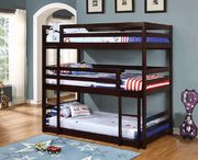 Sandler (Cappuccino) Cappuccino three-bed tiered bunk bed