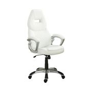 Contemporary white office chair adjustable height main photo