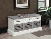 CS196 Traditional white and grey cabinet