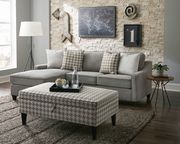 Mcloughlin (Gray) Loft style apt size casual reversible sectional sofa