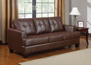 Cinnamon brown sofa bed w/ pull-out sleeper