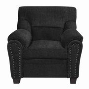 Graphite chenille fabric casual style chair