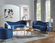 Sophia (Blue) Beautiful shade of blue velvet sofa
