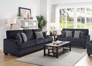 Casual grey chenille fabric sofa main photo