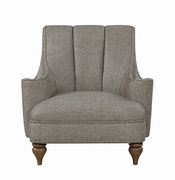 Brown / gray chenille fabric casual style chair main photo