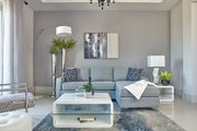 Gray 2pcs reversible contemporary sectional sofa main photo