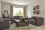 Perfrormance fabric casual style sofa in charcoal main photo