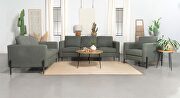Tilly (Sage) Upholstered track arms sofa in sage herringbone fabric