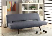 Mid-century modern grey adjustable sofa bed main photo