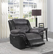 Recliner in charcoal with matching black exterior main photo