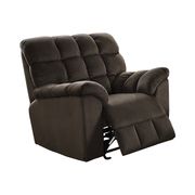 Atmore casual chocolate motion glider recliner main photo