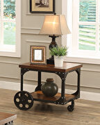 Rustic cherry end table main photo