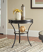 Industrial black side table main photo