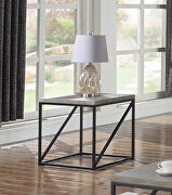 Industrial sonoma grey end table main photo