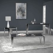 Silver / gray contemporary glam style coffee table