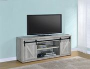 71-inch farmstyle TV console in gray driftwood main photo