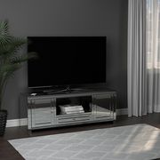 CS512 Silver / chrome / mirrored TV stand