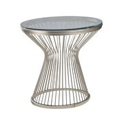CS227 Hourglass pedestal base end table