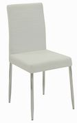Contemporary set of dining chairs white