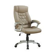 Transitional taupe office chair