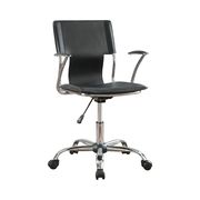 Contemporary black adjustable office chair