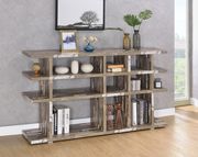 CS848 Rustic salvaged cabin low-profile bookcase