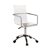 Contemporary clear acrylic office chair main photo