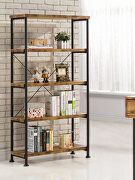 Analiese (Nutmeg) Barritt industrial antique nutmeg bookcase