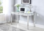 Glam style silver/mirrored writing desk main photo