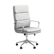 Office chair in white / chrome