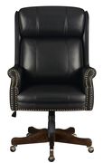 Executive style black leatherette office chair