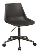 Low profile office / computer chair in gray fabric main photo